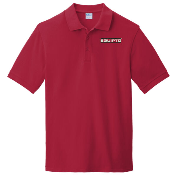 ADULT, Short Sleeve Polo Shirt, Equipto_Black/White Thumbnail